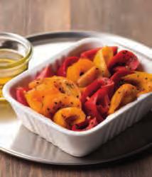 Units: 4 Weight:1kg 2-3 hours / 19-23 C LA CARTE 43054 Roast Sliced Peppers Strips of vibrant red & yellow peppers