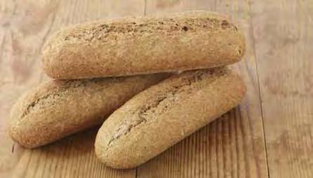 PETIT PAIN LARGE HIESTAND 450790 High Fibre Brown Petit Pain Made from wholemeal