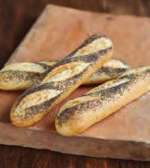 Units: 60 Weight: 150g 138211 Brown Rustic Demi Baguette With Seeds A rustic sandwich