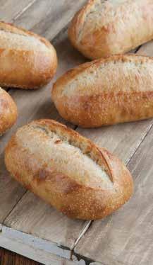 Units: 120 Weight: 90g 10 mins / 200 C 830183 White Batched Crusty Roll A light crusty roll made with