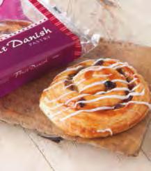 Units: 27 Weight: 120g 2 hours / 19-23 C Individually Wrapped 5111 Fruit Danish Pastry (Fully Baked) A