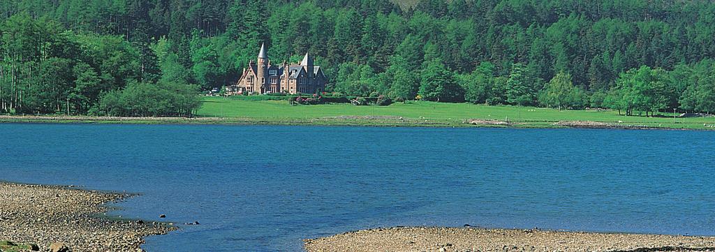 Set in 58 acres of parkland at the head of a magnificent sea loch on the west coast of