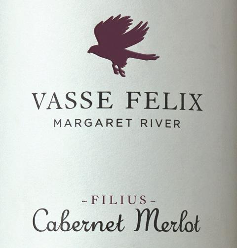 glass $9.50 bottle $38.00 Vasse Felix Cabernet Merlot Deep maroon with a red hue.