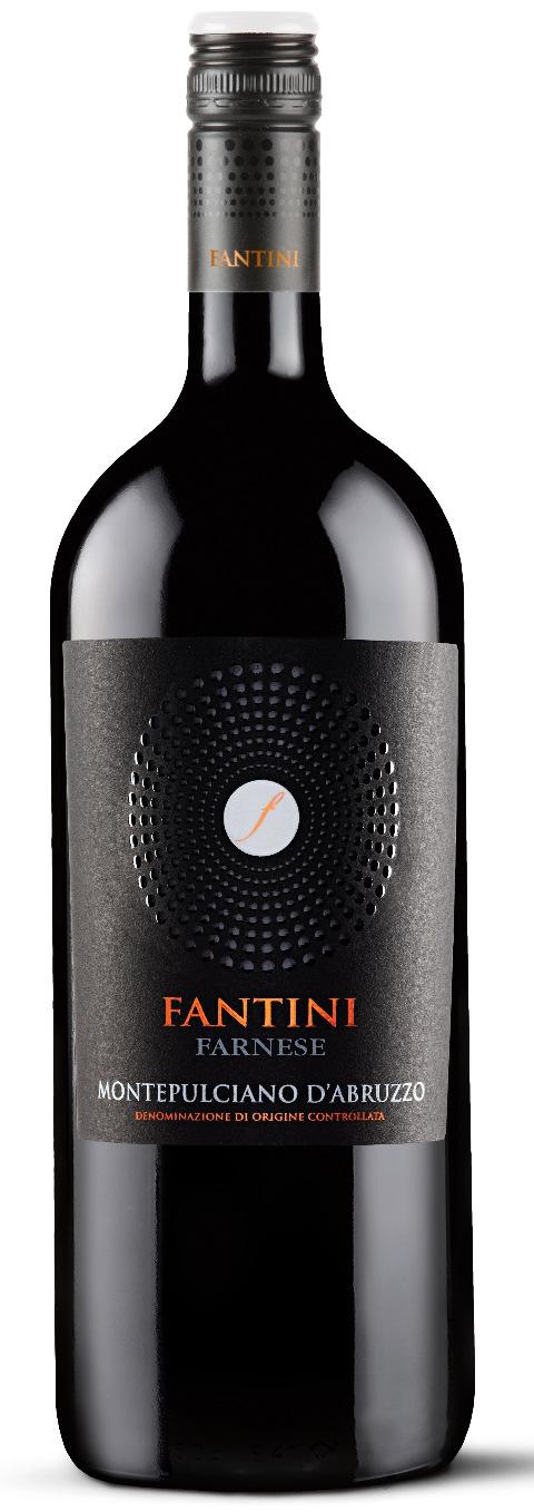 ORTONA ABRUZZI ITALY FANTINI MAGNUM COLOUR = Ruby red with garnet highlights. BOUQUET = Intense, persistent and fruity with a strong aroma of wild berries.