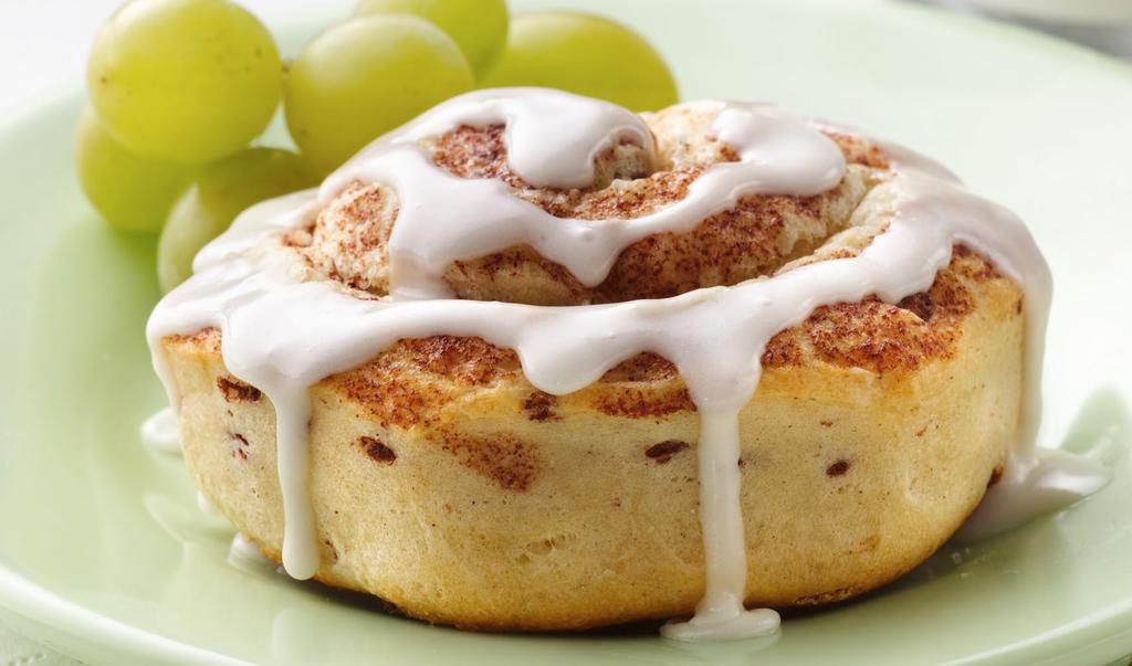 THE INDULGENT WAY TO START THE DAY. What could be better than a warm, gooey fresh-baked cinnamon roll every morning?