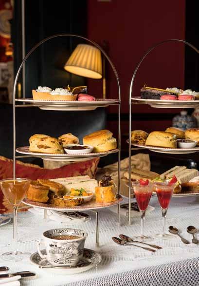 Afternoon Tea Up to 12 guests can enjoy traditional Afternoon Tea by the fireplace.