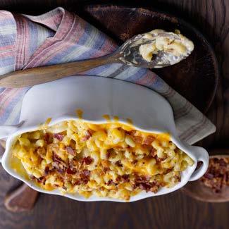 Three Cheese Macaroni & Cheese with Country Smoked Bacon David Venables Recipes QVC Recipes Kitchen & Food QVC.