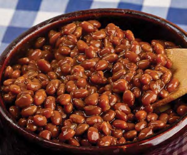 Baked Beans Number of servings: 4 Serving size: About ¾ cup 3 cups canned plain beans ¼ cup catsup 2 tablespoons brown sugar 1.
