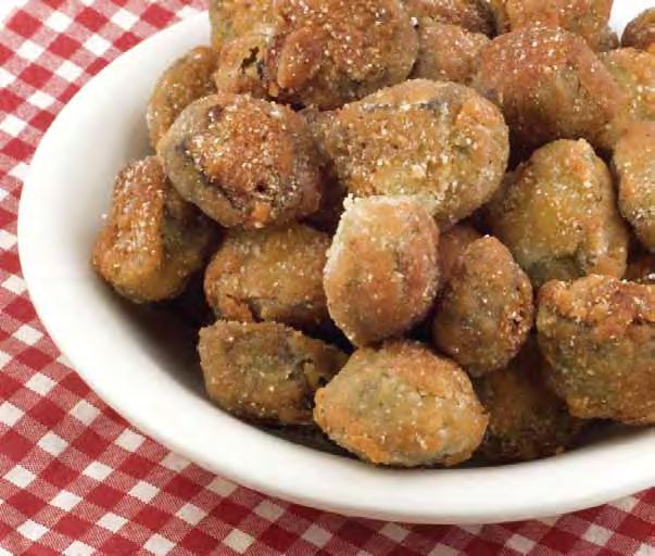 Calories 164 Carbohydrate 35 g Protein 5 g Fat 2 g Fiber 6 g Sodium 21 mg Cholesterol 0 mg Oven-Fried Okra Number of servings: 4 Serving size: 1 cup Non-stick cooking spray 1½ pounds fresh okra