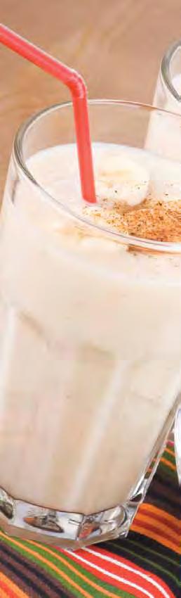 Banana Milkshake Number of servings: 1 Serving size: 1 milkshake 1 cup milk ¼ cup vanilla ice cream or vanilla frozen yogurt ¼ ripe banana, mashed 1.