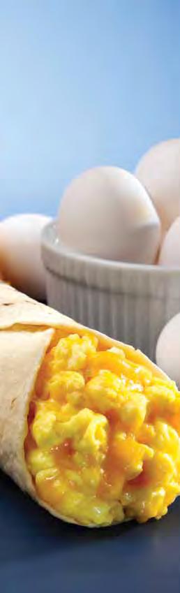 Breakfast Burritos Number of servings: 2 Serving size: 1 burrito 2 eggs 2 tablespoons nonfat or low-fat milk 2 tortillas (6"), warmed 2 tablespoons cheddar cheese, shredded ¼ cup salsa Calories 210