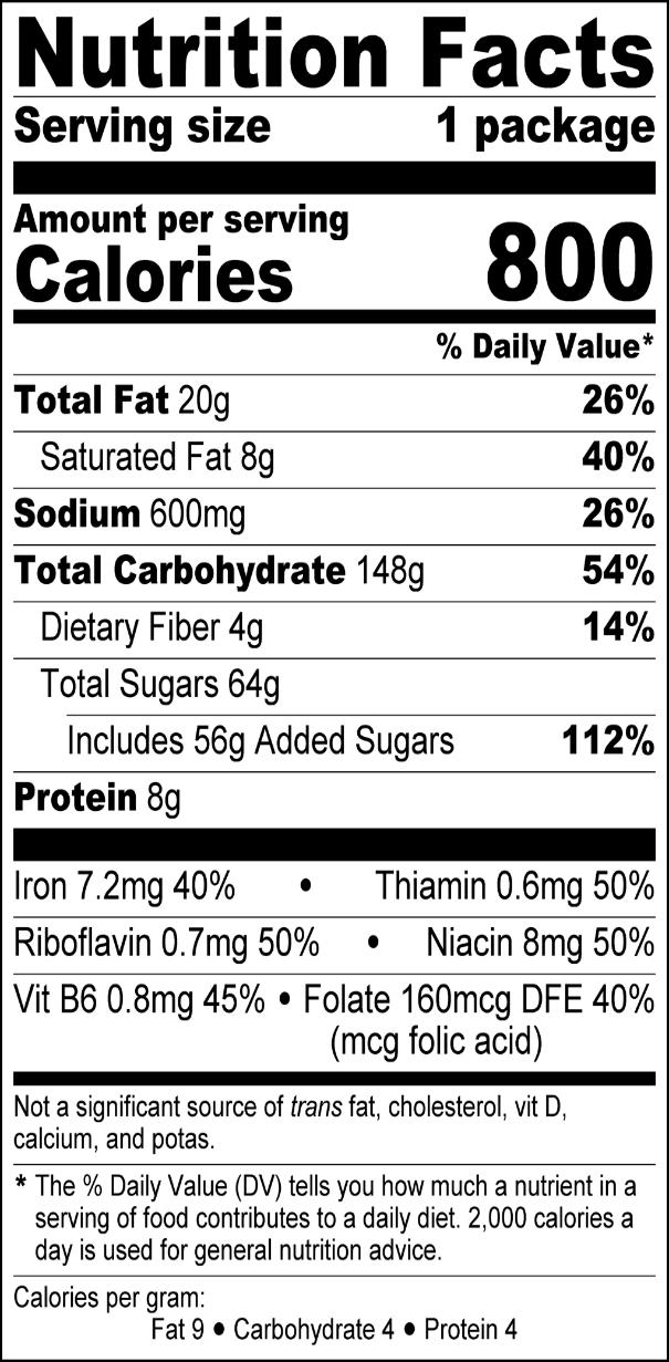 Total Sugar 56 g