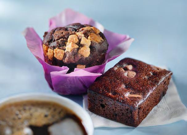 Choose between our chocolate muffin or our popular gluten-free