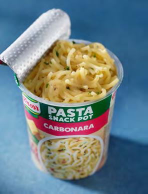 50 Available on flights over 2 hr 30 min Pasta Snack Pot Carbonara