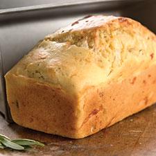 Rosemary, Asiago & Olive Bread Paired with a simple tomato or vegetable soup, this rich and savory quick bread (no yeast!) makes a hearty fall lunch.