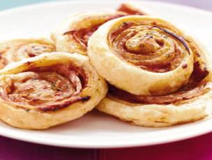 Pizza Whirls There are many varieties of scones, some sweet and some savoury. You can use white flour or wholemeal flour, butter or margarine and the shapes are endless!