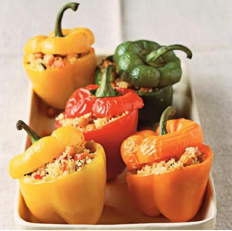 Stuffed Peppers Stuffed somethings! Design and make a balanced meal using vegetables as edible packaging. 4 peppers 160g cous cous 260ml boiling water 100g cheese.