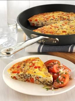 Healthy Lentil and Tuna Frittata with Tomato Salad $2.