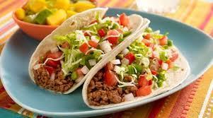 Lesson 6 Production: Tacos Work in Pairs 100g minced meat Knife 1 clove garlic Small Saucepan with lid ¼ teaspoon ground cumin Wooden Spoon ¼ teaspoon ground coriander Baking Tray 1/8- ¼ teaspoon