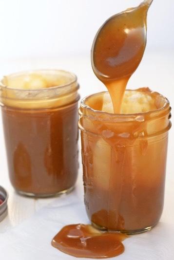 Homemade Caramel Sauce 1 can (13.5oz) unsweetened full-fat coconut milk ½ cup pure maple syrup pinch of sea salt 1 tablespoon unrefined coconut oil 2 teaspoons vanilla extract 1.