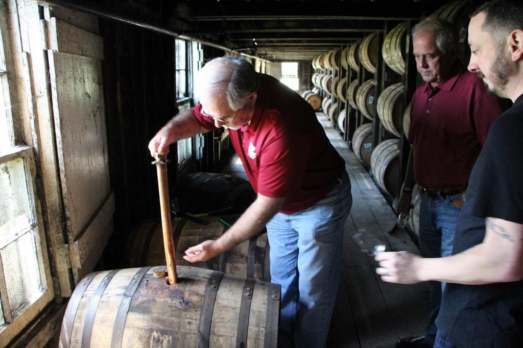 Caption: Traveling to Kentucky and Tennessee, the New Hampshire Liquor Commission (NHLC) recently hand-selected 62 single barrels of Tennessee whiskey and bourbon from the Jack Daniel, Woodford