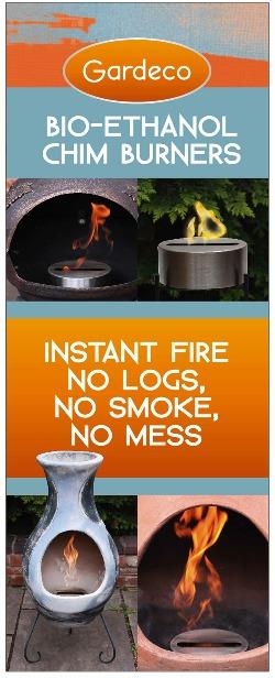 We recommend a minimum distance of 1 metre from any such materials. DO NOT place your chimenea near plants or items sensitive to heat. They will be affected by the heat and it is a fire risk.