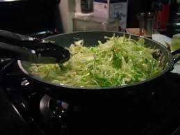 Braised cabbage 1 tbsp sunflower oil 200g diced pancetta or smoked bacon pinch of golden caster sugar splash of white wine vinegar 1 large Savoy cabbage, shredded 200ml chicken stock made with a