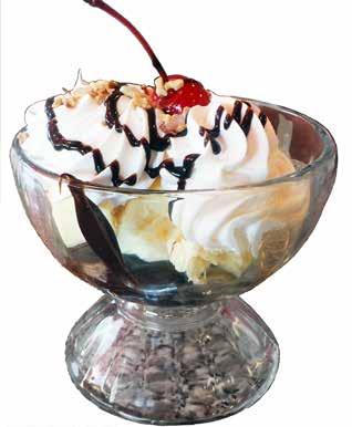 cream, whipped topping, crushed nuts and a cherry. 4.