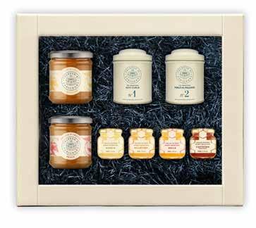 B2 - Medium Institutional Box n 4 - honey of 40 gr without box n 1-50 gr Don Carlo Tea n 1-50 gr Perle del Palazzo