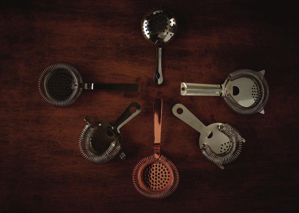 Strainers Crafted with precision and care, Genware Strainers have been designed for optimum efficiency to minimise spillage when pouring.