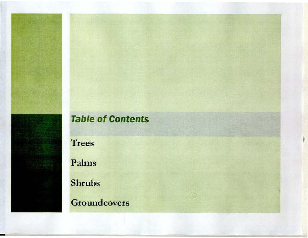 Table of Contents Trees