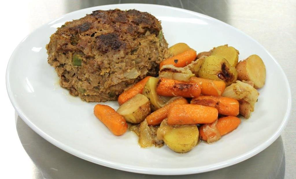 Meatloaf with Root Vegetables for Two 1. Use fresh ground chuck and ground pork shoulder (optional) 2.