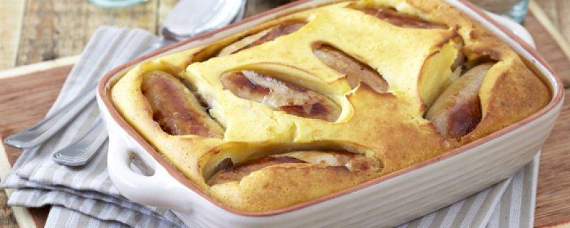 Toad in the Hole Saturday 15th July COOK TIME 00:50:00 PREP TIME 00:20:00 SERVES 4 This toad in the hole won't put a hole in your purse. It tastes amazing and is fun to make. INGREDIENTS 1.