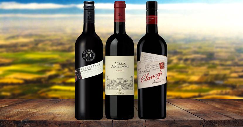 Wines from Australia, France, Italy, New Zealand, Spain, and the good old USA are listed below.