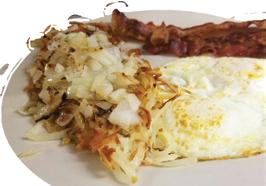29 Delicious gyro meat, scrambled eggs, feta cheese, onions, tomatoes and side of tzatziki sauce Croissant Breakfast Served with hashbrowns CROISSANT