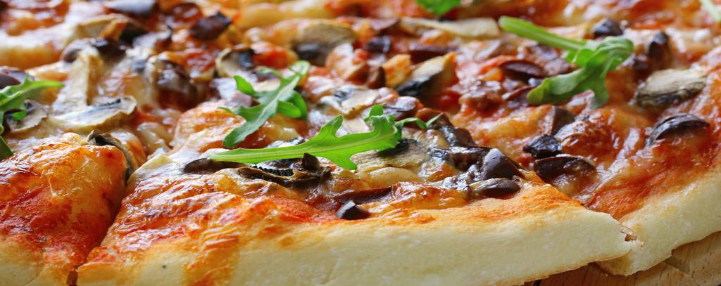 PIZZAS Pizzas may be ordered individually, however a minimum of 5 Pizzas per delivery/order is needed.