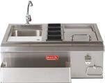 Bull s line up of components includes a patented warming drawer, ice chest, bar