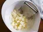 butter, cold and cut into cubes 1/4 cup water, cold 1 3 Combine flour,
