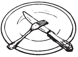 Continental Style of Dining This illustration shows how to hold a knife and fork to cut food in either the Continental or American style.