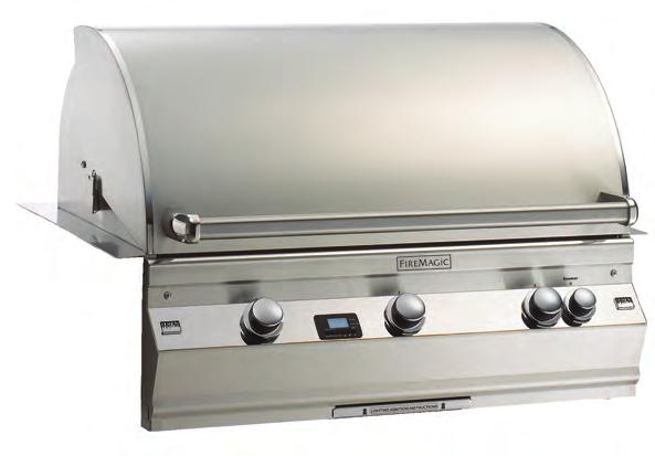 rotisserie spit rod Built-in grill is convertible natural gas/propane--- No electricity needed AURORA A790i Collection MODEL: A790i-2E1N COOKING SURFACE: 792 sq. in.