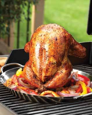 Use with 8" high cylinder for roasting birds, or