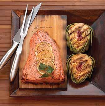 GRILLWARE FLAVOUR GRILLING CEDAR PLANKS F715 Set of 4, 7" x 12" Product Insert, 6