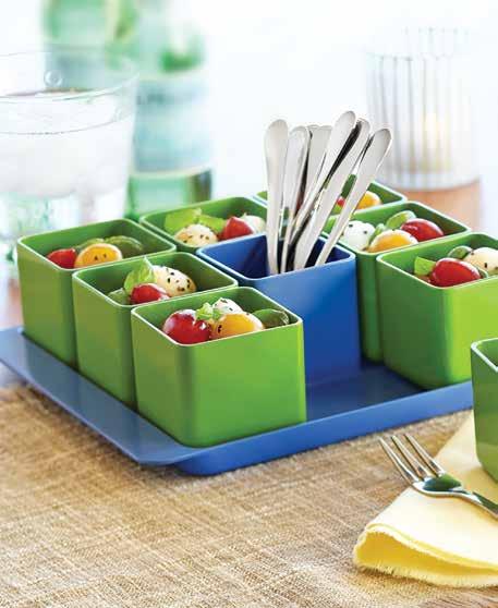 5" Pacific Blue & Citrus Green Box, 4 per case 8-76824-76350-2 Dishwasher-safe
