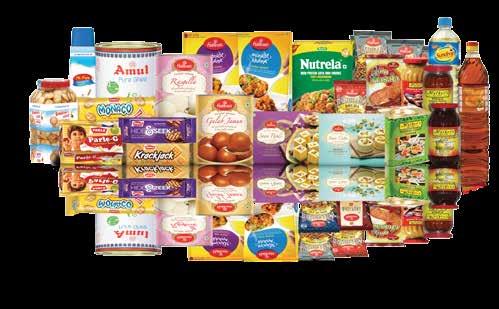 R Our Brands: Biscuits Biscuits Salt Rice, Canned food and Oil Tomato paste & Ketchup Food GCMMF HALDIRAM Savory Snacks Soan papdi Rasgulla PARLE Ghee Butter UHT Milk Paneer Flavored Milk