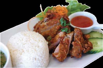 90 Thai Style deep- fried crispy chicken served with salad and sweet chilli Rice and Noodles Chicken / Beef or Pork. $ 15.