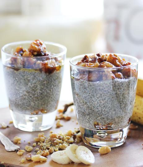 RECIPES Bananas Foster Coconut Chia Pudding YIELD: Makes 2 servings INGREDIENTS FOR CHIA PUDDING ¼ cup chia seeds 1 cup Pacific Foods Organic Coconut Original Non-Dairy Beverage 2 tsp raw honey or