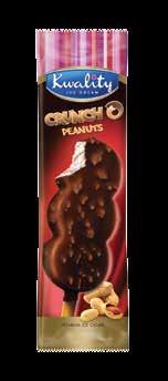 Cruncho Cashewnuts Rich Butterscotch Ice Cream dipped in Milk Chocolate & coated with cashew pralines Available in 120ml