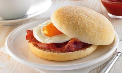 5" Soft Salad Bap Code: 4001 A fully baked, fully sliced soft white bap, approximately 5 inches in diameter,