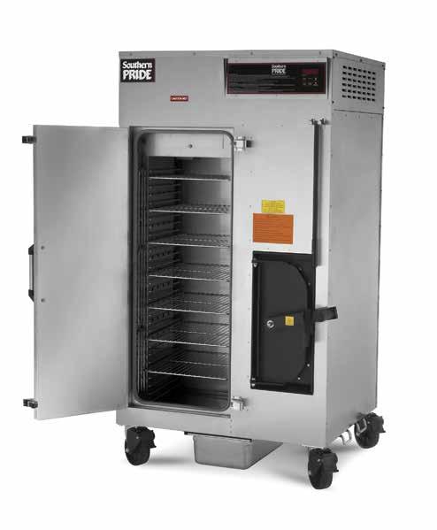 GAS STATIONARY RACK SMOKER SRG-400 The small footprint and 45 square feet of cooking capacity in the SRG-400 makes it ideal for many foodservice applications.