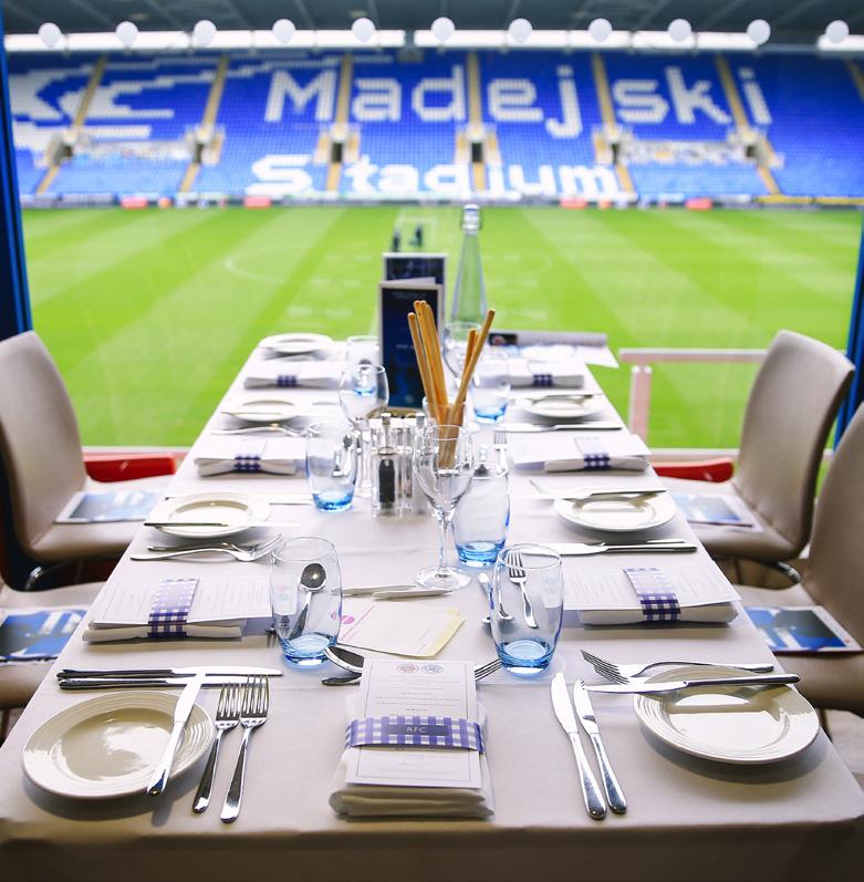 MATCHDAY Private table for dining Three course table d hôte meal